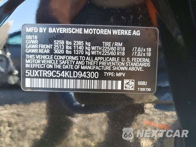 Zdjęcie 14 z 14 samochodu: 2019 BMW X3 XDRIVE30I VIN:5UXTR9C54KLD94300 - miniatura
