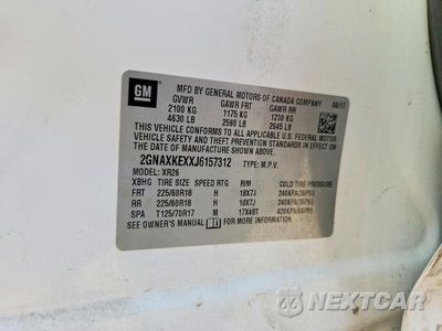 Zdjęcie 12 z 12 samochodu: 2018 CHEVROLET EQUINOX LT VIN:2GNAXKEXXJ6157312 - miniatura