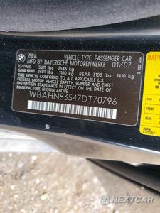 Zdjęcie 12 z 12 samochodu: 2007 BMW 750 VIN:WBAHN83547DT70796 - miniatura
