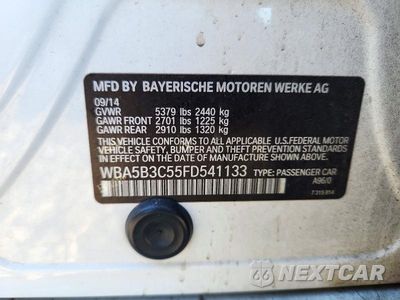 Zdjęcie 12 z 12 samochodu: 2015 BMW 535 XI VIN:WBA5B3C55FD541133 - miniatura