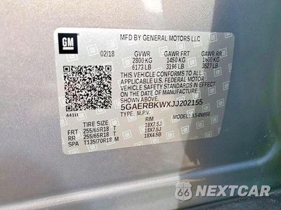 Zdjęcie 13 z 13 samochodu: 2018 BUICK ENCLAVE ESSENCE VIN:5GAERBKWXJJ202155 - miniatura
