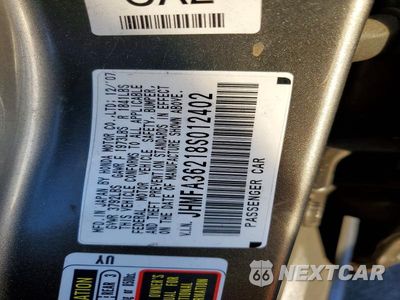 Zdjęcie 12 z 12 samochodu: 2008 HONDA CIVIC HYBRID VIN:JHMFA36218S012402 - miniatura