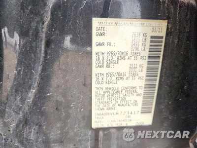 Zdjęcie 12 z 12 samochodu: 2013 NISSAN FRONTIER S VIN:1N6AD0EV4DN723417 - miniatura
