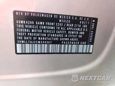 Zdjęcie 12 z 12 samochodu: 2012 VOLKSWAGEN JETTA TDI VIN:3VWLL7AJ2CM334307 - miniatura