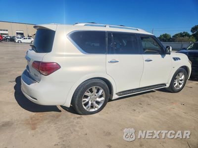 Trzecie zdjęcie samochodu z tyłu: 2014 INFINITI QX80 BASE VIN:JN8AZ2NF8E9554655 - miniatura