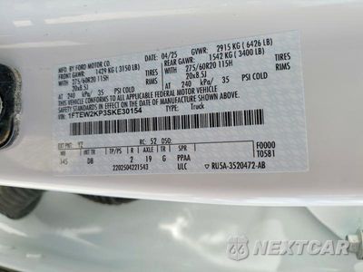 Zdjęcie 12 z 12 samochodu: 2025 FORD F150 STX VIN:1FTEW2KP3SKE30154 - miniatura
