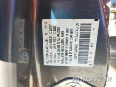 Zdjęcie 12 z 12 samochodu: 2010 HONDA ACCORD EX VIN:1HGCP2F73AA091268 - miniatura