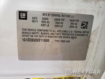 Zdjęcie 12 z 12 samochodu: 2012 CHEVROLET MALIBU 1LT VIN:1G1ZC5EU5CF113668 - miniatura