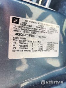 Zdjęcie 12 z 12 samochodu: 2007 CHEVROLET SILVERADO C1500 CREW CAB VIN:2GCEC13J071576869 - miniatura