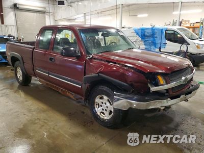 Czwarte zdjęcie samochodu z boku: 2003 CHEVROLET SILVERADO K1500 VIN:2GCEK19T731365688 - miniatura