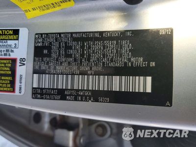 Zdjęcie 13 z 13 samochodu: 2013 TOYOTA VENZA LE VIN:4T3BA3BB1DU037498 - miniatura