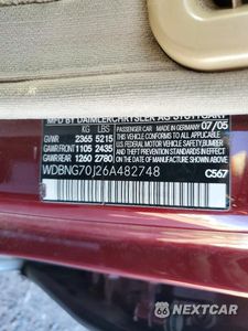 Zdjęcie 12 z 12 samochodu: 2006 MERCEDES-BENZ S 430 VIN:WDBNG70J26A482748 - miniatura