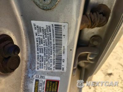 Zdjęcie 12 z 12 samochodu: 2007 HONDA CIVIC LX VIN:1HGFA16547L078310 - miniatura