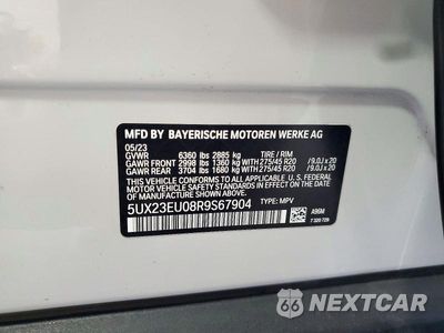 Zdjęcie 13 z 13 samochodu: 2024 BMW X5 XDRIVE40I VIN:5UX23EU08R9S67904 - miniatura