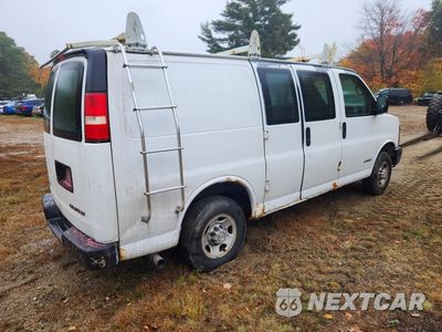 Trzecie zdjęcie samochodu z tyłu: 2006 CHEVROLET EXPRESS G2500 VIN:1GCGG25V261187190 - miniatura