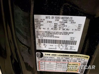 Zdjęcie 12 z 12 samochodu: 2009 FORD F150 SUPERCREW VIN:1FTPW14V59FB16944 - miniatura