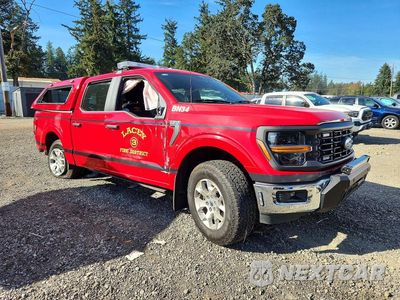 Czwarte zdjęcie samochodu z boku: 2024 FORD F150 POLICE RESPONDER VIN:1FTFW1P88RKD68938 - miniatura