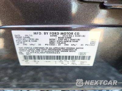 Zdjęcie 13 z 13 samochodu: 2015 FORD EDGE SEL VIN:2FMTK4J90FBB88243 - miniatura