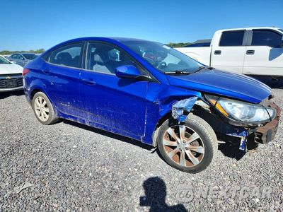 Czwarte zdjęcie samochodu z boku: 2012 HYUNDAI ACCENT GLS VIN:KMHCU4AE6CU181293 - miniatura