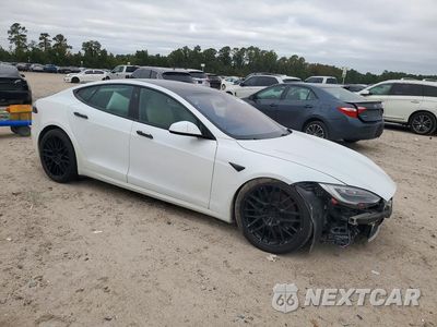 Czwarte zdjęcie samochodu z boku: 2021 TESLA MODEL S VIN:5YJSA1E69MF451864 - miniatura