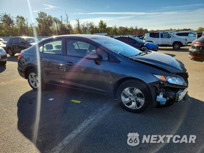 Czwarte zdjęcie samochodu z boku: 2013 HONDA CIVIC LX VIN:19XFB2F51DE215600 - miniatura
