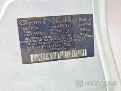 Zdjęcie 13 z 13 samochodu: 2017 HYUNDAI SONATA SPORT VIN:5NPE34AF8HH535017 - miniatura