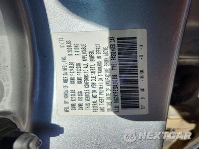 Zdjęcie 12 z 12 samochodu: 2013 HONDA ACCORD LX VIN:1HGCR2F32DA097896 - miniatura