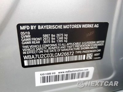 Zdjęcie 12 z 12 samochodu: 2020 BMW 750 XI VIN:WBA7U2C03LGM26672 - miniatura