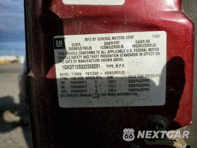 Zdjęcie 13 z 13 samochodu: 2002 GMC ENVOY VIN:1GKDT13S922330291 - miniatura