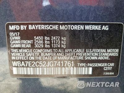 Zdjęcie 12 z 12 samochodu: 2018 BMW 740 I VIN:WBA7E2C52JG741761 - miniatura