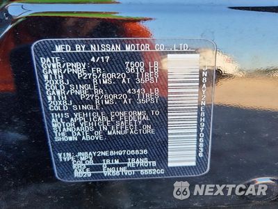 Zdjęcie 13 z 13 samochodu: 2017 NISSAN ARMADA PLATINUM VIN:JN8AY2NE8H9706836 - miniatura