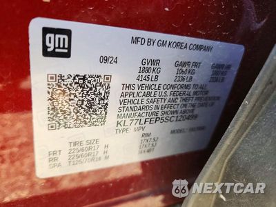 Zdjęcie 12 z 12 samochodu: 2025 CHEVROLET TRAX LS VIN:KL77LFEP5SC120499 - miniatura