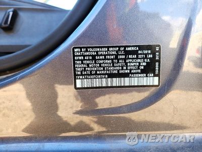 Zdjęcie 12 z 12 samochodu: 2015 VOLKSWAGEN PASSAT S VIN:1VWAT7A32FC087918 - miniatura