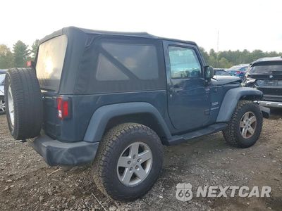 Trzecie zdjęcie samochodu z tyłu: 2017 JEEP WRANGLER SPORT VIN:1C4AJWAG0HL658850 - miniatura