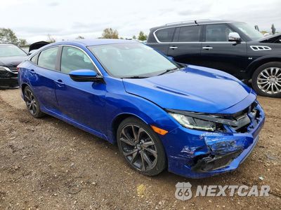 Czwarte zdjęcie samochodu z boku: 2021 HONDA CIVIC SPORT VIN:2HGFC2F84MH535572 - miniatura