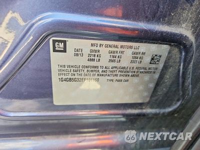 Zdjęcie 12 z 12 samochodu: 2014 BUICK LACROSSE VIN:1G4GB5G32EF101160 - miniatura