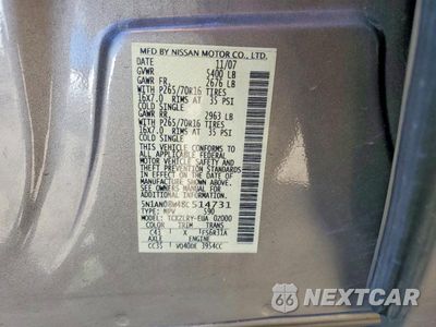 Zdjęcie 13 z 13 samochodu: 2008 NISSAN XTERRA X VIN:5N1AN08W48C514731 - miniatura