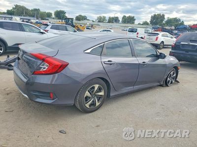 Trzecie zdjęcie samochodu z tyłu: 2020 HONDA CIVIC LX VIN:19XFC2F68LE013597 - miniatura