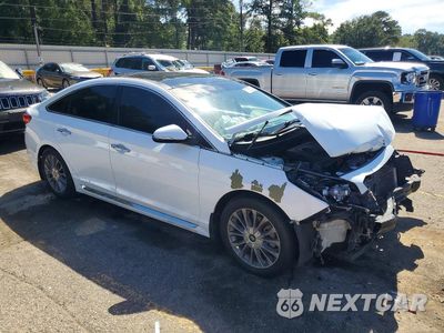 Czwarte zdjęcie samochodu z boku: 2015 HYUNDAI SONATA LIMITED VIN:5NPE34AF1FH088012 - miniatura