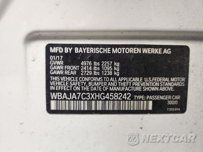 Zdjęcie 12 z 12 samochodu: 2017 BMW 530 XI VIN:WBAJA7C3XHG458242 - miniatura