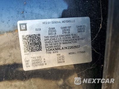 Zdjęcie 13 z 13 samochodu: 2019 GMC ACADIA SLE VIN:1GKKNRLA7KZ202937 - miniatura