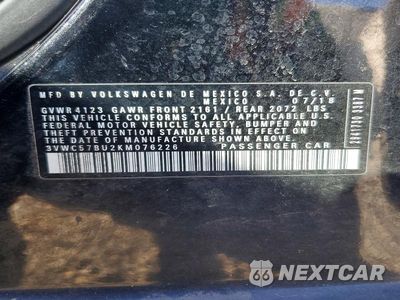 Zdjęcie 12 z 12 samochodu: 2019 VOLKSWAGEN JETTA S VIN:3VWC57BU2KM076226 - miniatura