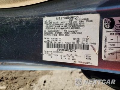 Zdjęcie 12 z 12 samochodu: 2012 FORD FUSION S VIN:3FAHP0JAXCR309121 - miniatura