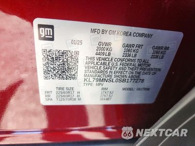 Zdjęcie 13 z 13 samochodu: 2025 CHEVROLET TRAILBLAZER LS VIN:KL79MNSL0SB177278 - miniatura