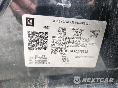 Zdjęcie 12 z 12 samochodu: 2018 CHEVROLET SILVERADO K1500 LT VIN:1GCVKRECXJZ246512 - miniatura