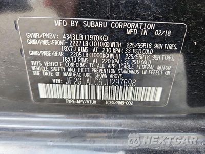 Zdjęcie 13 z 13 samochodu: 2018 SUBARU CROSSTREK LIMITED VIN:JF2GTALC6JH297698 - miniatura