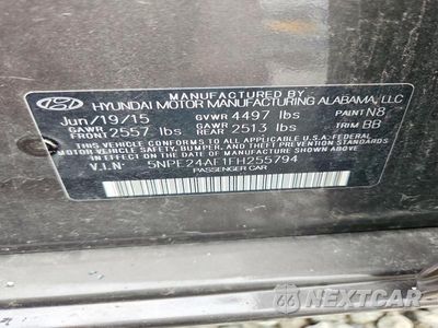 Zdjęcie 12 z 12 samochodu: 2015 HYUNDAI SONATA SE VIN:5NPE24AF1FH255794 - miniatura
