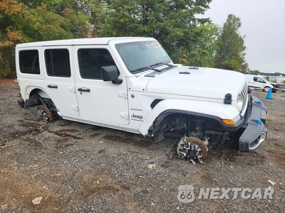Czwarte zdjęcie samochodu z boku: 2024 JEEP WRANGLER SAHARA 4XE VIN:1C4RJXP61RW276897 - miniatura
