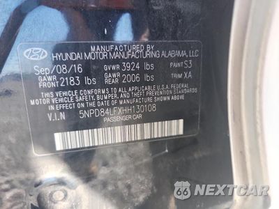 Zdjęcie 12 z 12 samochodu: 2017 HYUNDAI ELANTRA SE VIN:5NPD84LFXHH130108 - miniatura