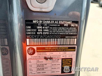 Zdjęcie 12 z 12 samochodu: 2016 MERCEDES-BENZ AMG GT S VIN:WDDYJ7JA7GA002502 - miniatura